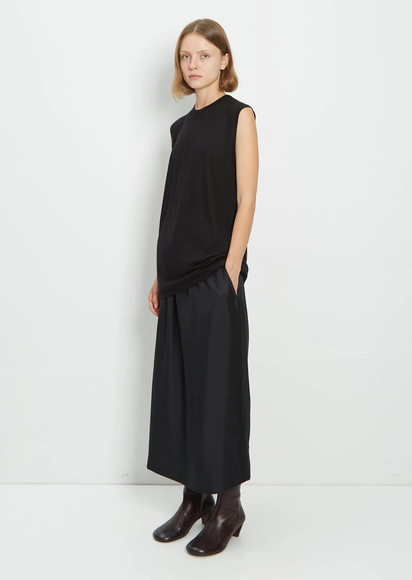 Cashmere Normal T-Shirt —Black