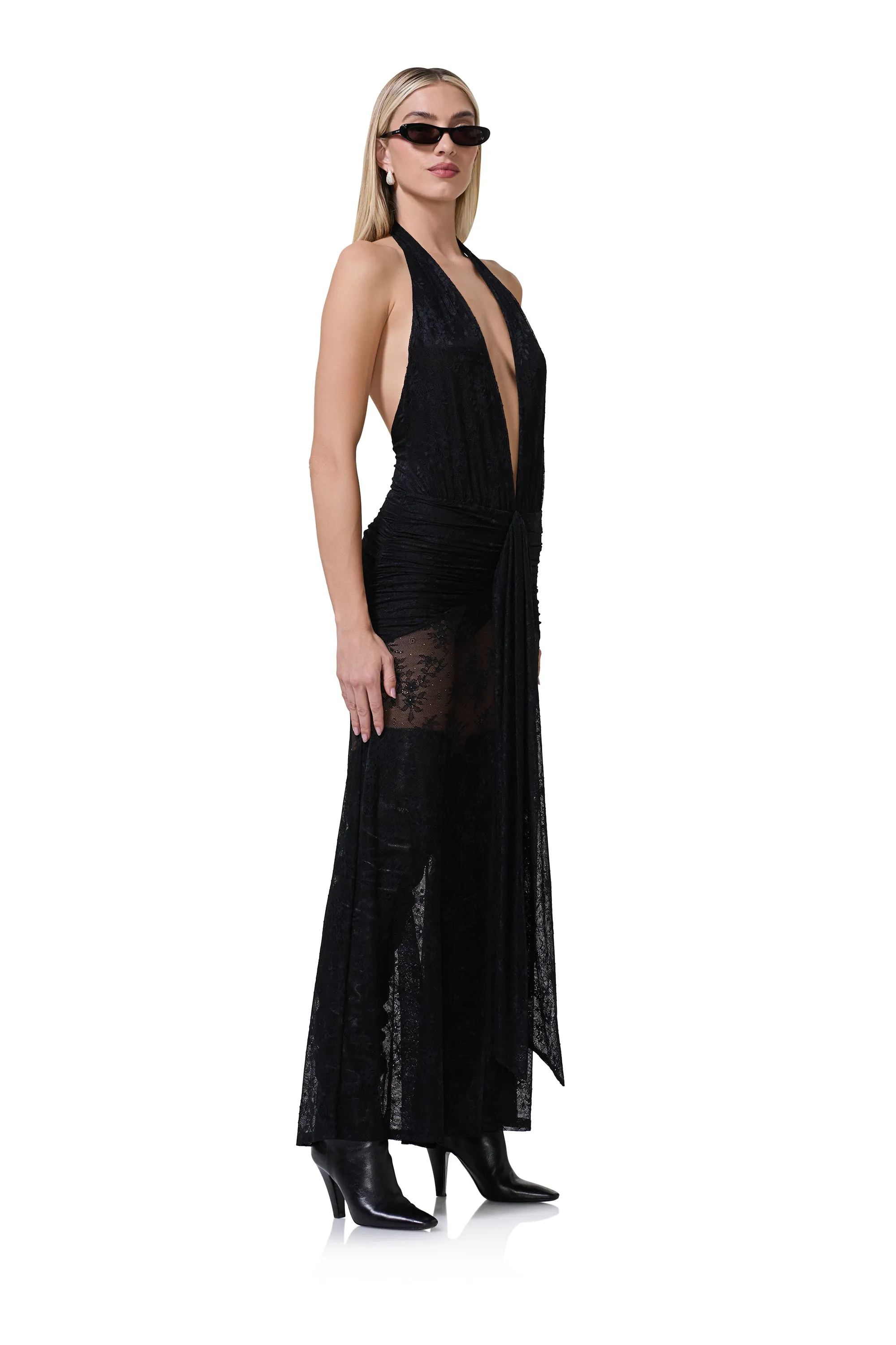 Heidi Lace Dress - Noir
