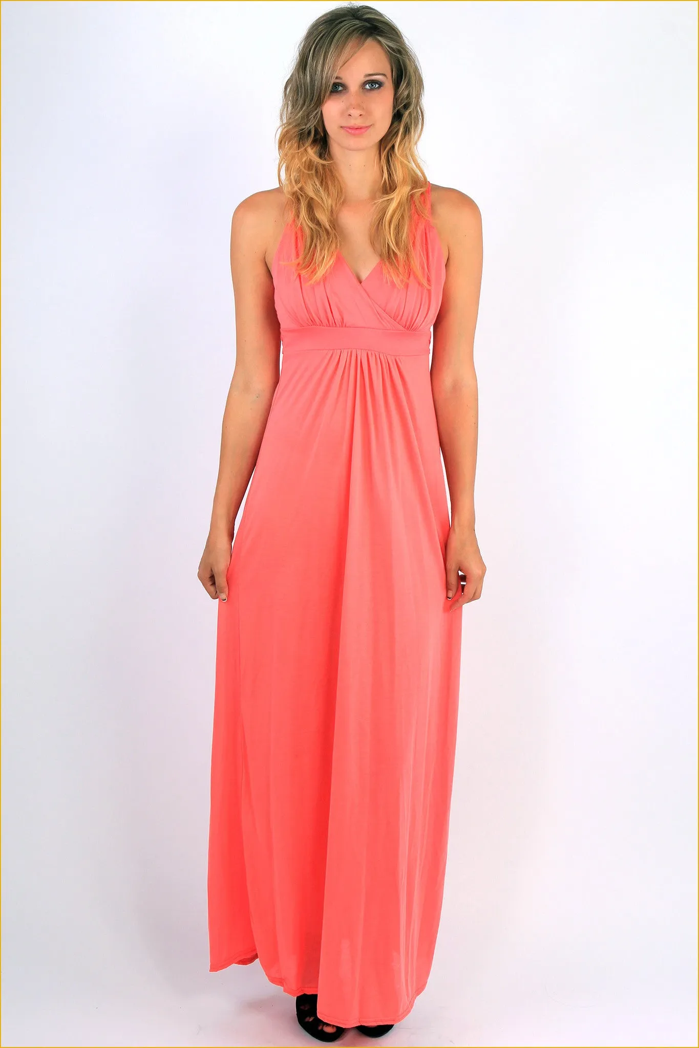 Lace Back Maxi Dress