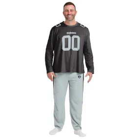 Las Vegas Raiders NFL Mens Gameday Ready Pajama Set